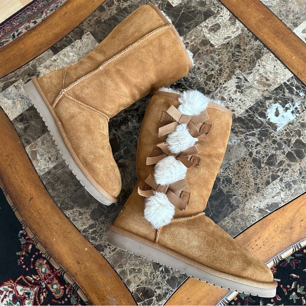 Authentic Koolaburra By Ugg Winter Bow Boots - image 8